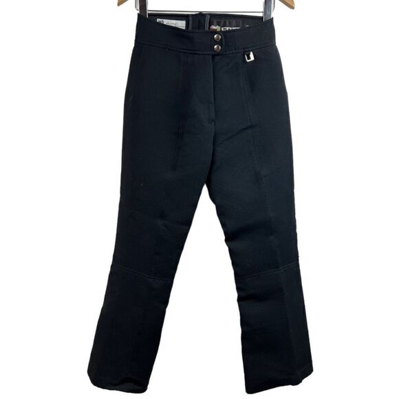 Vintage FERA Ski Snow Wool Blend Pants Black Size 12R - Picture 1 of 10